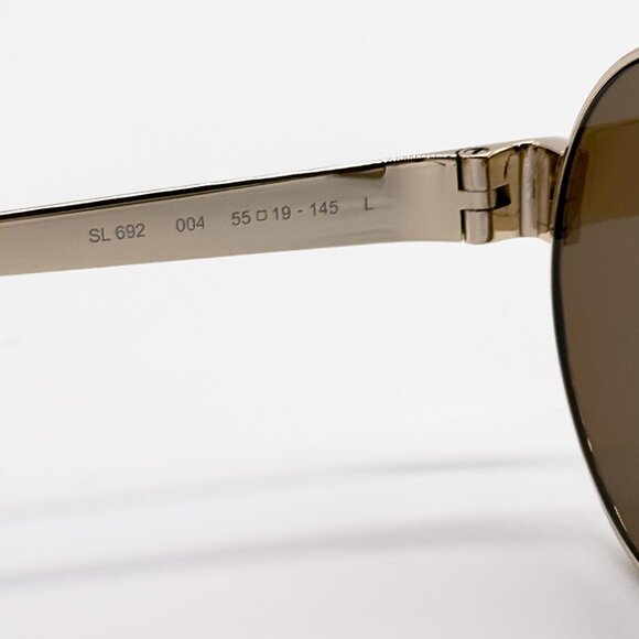 NEW SAINT LAURENT SL692 004 SUNGLASSES WOMEN OVAL GOLD SL 692 004 SUNGLASSES